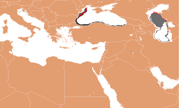 Similarity of Great Lakes aquatic ecoregion number 1801 to Aquatic Ecoregions found within the Ponto-Caspian seas
