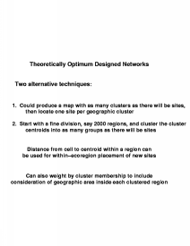 Design of Optimum Networks