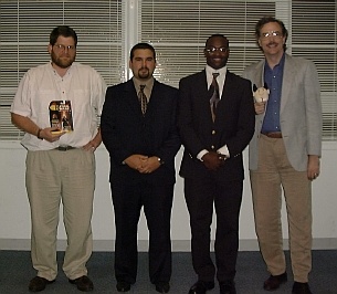 Forrest, Randy, Drew, and Bill at the RAM program banquet.