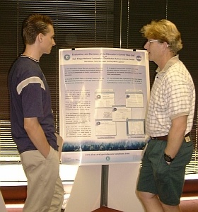 Glen Nichol, from Broward Community College, discussing his work with Mike Ryon.