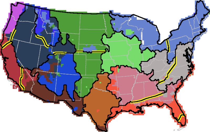 NEON Domain Borders Over Generalized Map