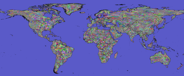 Seed Transfer Zones for Hadley, Scenario B1, 2100, with Elevation