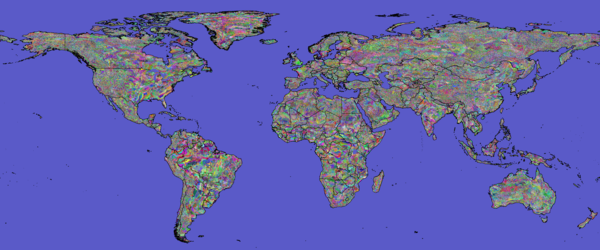Seed Transfer Zones for Hadley, Scenario B1, 2050, without Elevation