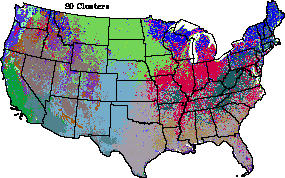 20 Zones - Abiotic + Extant Veg. Info + Ecosystem Performance