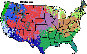 12 Zones - Abiotic Conditions/Potential Vegetation