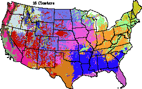16 Zones - Abiotic Conditions/Potential Vegetation