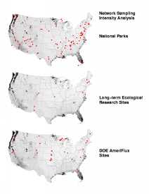 Sampling Intensity Analysis of Three Existing Networks