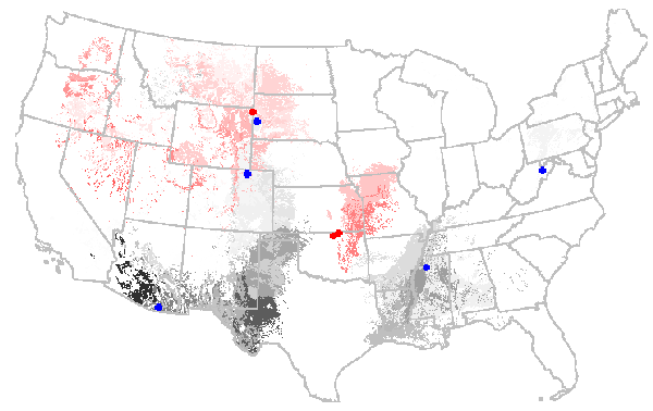 Map showing changes in AmeriFlux representation