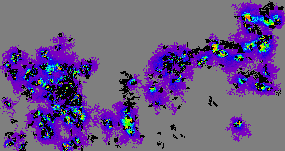 Map of potential GT corridors predicted by PATH